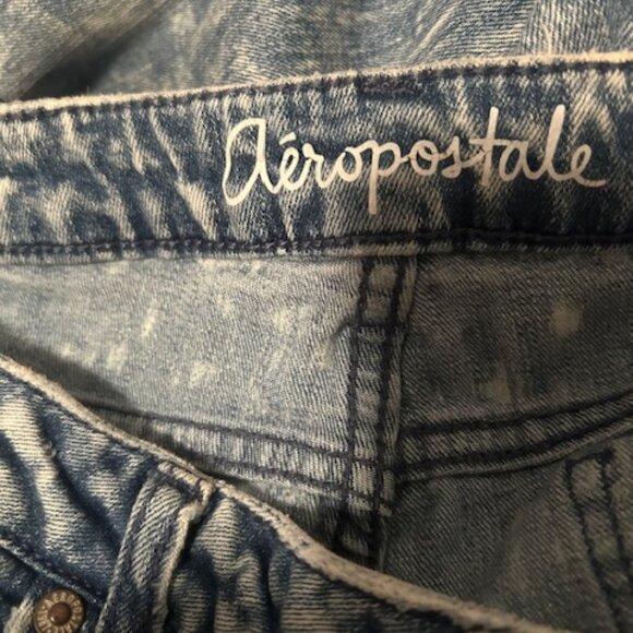 Aeropostale Stone wash Lola 5 pocket denim distressed jeggings, size 12 - Picture 4 of 6